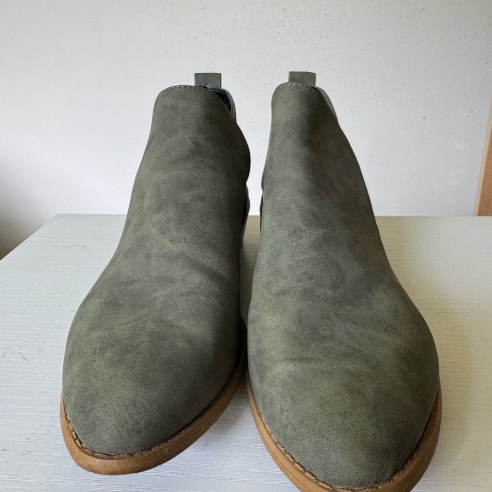 SHEIN Olive Ankle Boots
